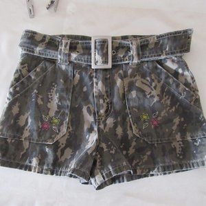 Girls Size 12 Army Look Shorts